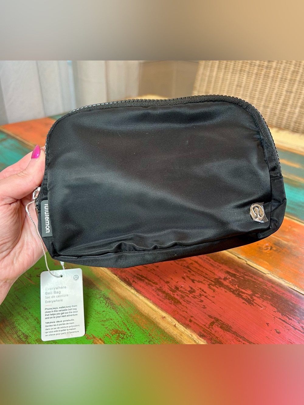 lululemon Black Everywhere Belt Bag Pouch NWT
